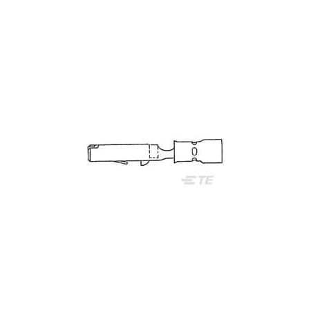 Te Connectivity Wire Terminal, 0.326 mm², Nylon Insulated, Yellow 329317